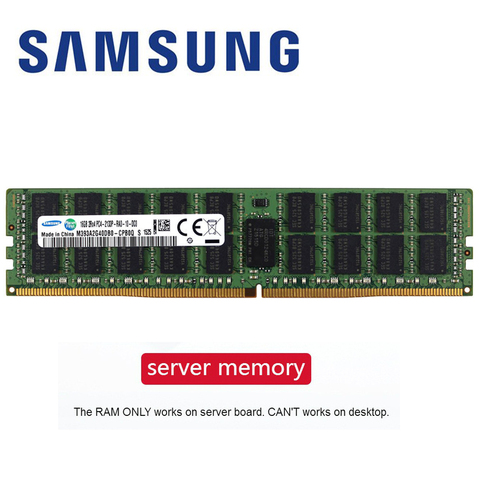 Samsung-Memoria RAM para servidor, utensilio de almacenamiento, ECC REG, DDR4, 8GB, 4GB, 16GB, PC4 2133 MHz, 2400 MHz, 2666 MHz, 2400T o 2133P, 2666V, capacidad 4G, 16G, 8G, DDR4 X99 ► Foto 1/4