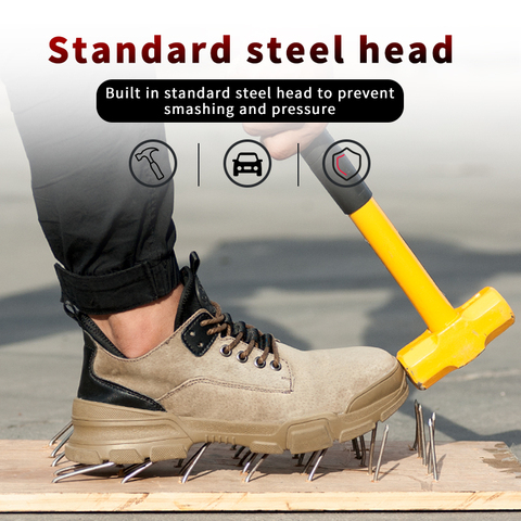 para invierno zapatos de trabajo indestructibles Botas de seguridad con punta de acero para hombre 
