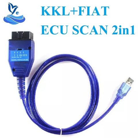 Herramienta de escaneo de Ecu VAGKKL + FIATECUSCAN para coche, Software de Chip de interfaz FTDI, para Vag Usb + línea de prueba, interruptor de 4 vías ► Foto 1/5