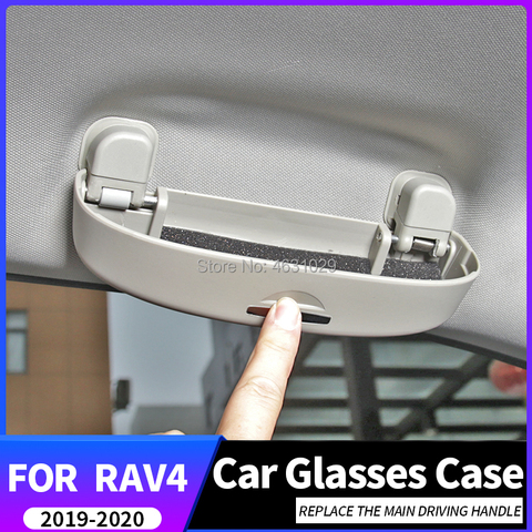 Estuche de almacenamiento para gafas de sol de coche, caja con pequeño cambio para Toyota RAV4 2022 ► Foto 1/6