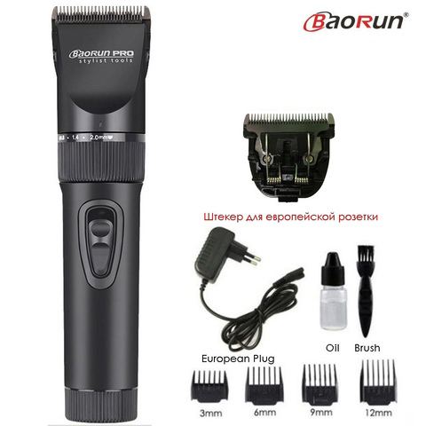 BaoRun-cortadora de pelo profesional para hombre, afeitadora de barba con batería de litio de 2000mAh, Máquina para cortar cabello eléctrica ► Foto 1/6