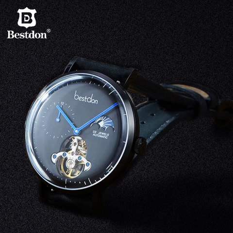 Bestdon-Reloj de pulsera para hombre, Tourbillon suizo, automático, mecánico, Masculino ► Foto 1/6