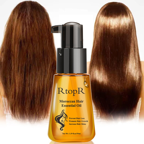 Producto marroquí para prevenir la pérdida de cabello aceite esencial para el crecimiento del cabello cuidado para el pelo dañado reparación enfermería 35ml suero de aceite de crecimiento rápido ► Foto 1/6
