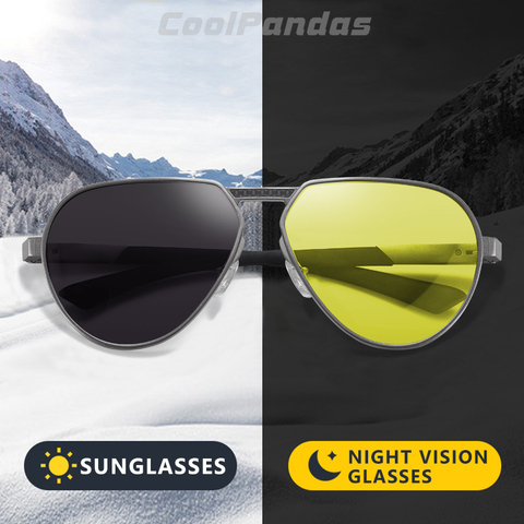CoolPandas-gafas de sol fotocromáticas para hombre y mujer, lentes polarizadas de conducción segura, antideslumbrantes, zonnebril heren ► Foto 1/6