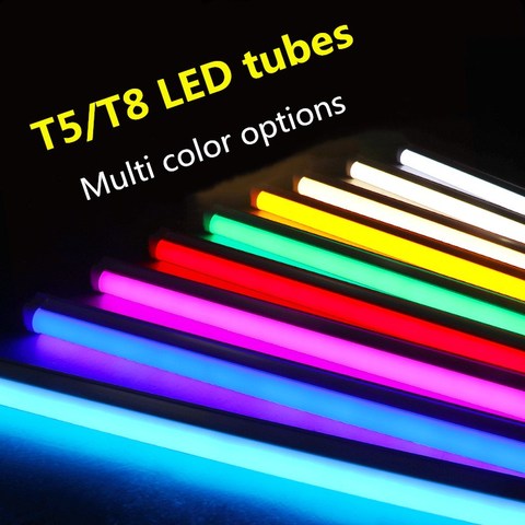 T8/T5 integrado tubos de luz LED AC85V-265V 2835 SMD 300mm 600mm tubos fluorescentes LED Lampara ampolla lámpara LED caliente/blanco frío ► Foto 1/6