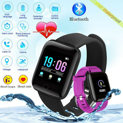 Reloj inteligente para hombre y mujer, resistente al agua IP67, con control del ritmo cardíaco y del sueño, podómetro, Android IOS ► Foto 1/6