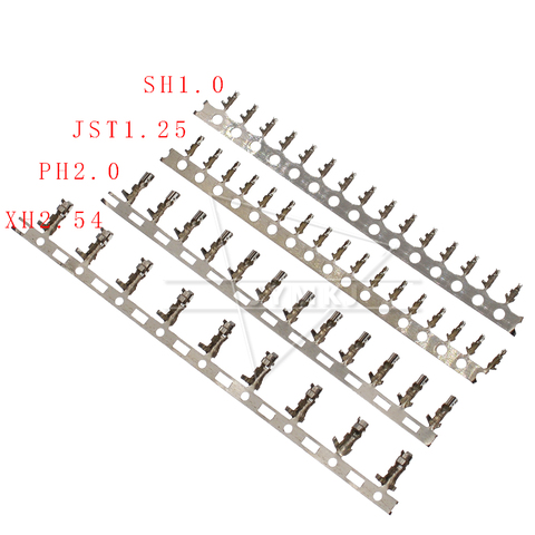 Cable de terminal para carcasa de 100mm, 1,0mm, 1,25mm, 2,0mm, conector macho hembra, 2,54 unids/lote, SH1.0, JST1.25, PH2.0, XH2.54 ► Foto 1/5