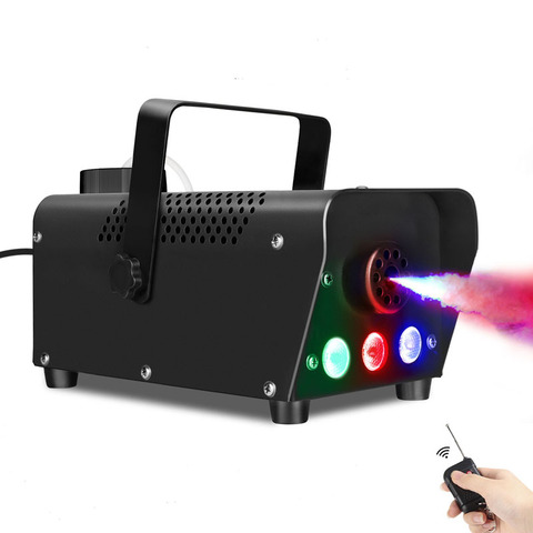 Máquina de humo de colores RGB, 500W, Control inalámbrico, nebulizador de escenario profesional, gran efecto para fiesta Disco y concierto ► Foto 1/6