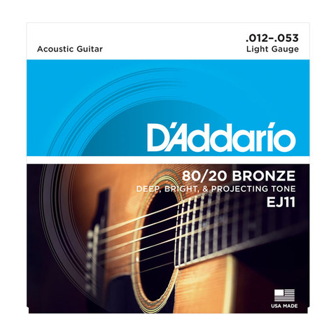 Daddario-cuerdas de guitarra acústica de bronce y fosfato, EJ10 EJ11 EJ12 EJ13 EJ15 EJ16 EJ17 EJ26 ► Foto 1/6