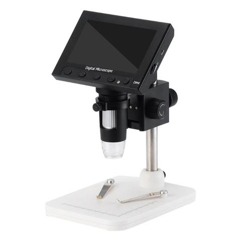 Microscopio electrónico Digital USB 2.0MP de 1000x4,3 pulgadas con pantalla LCD, microscopio VGA con 8LED y Stent para la reparación de la placa base de PCB ► Foto 1/6