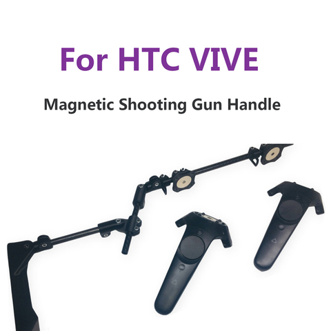 Pistola de tiro de juego VR, controlador de doble Mango, soporte ajustable para HTC VIVE VR, accesorios de auriculares, soporte de pistola magnética ► Foto 1/6