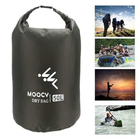 Bolsa seca impermeable ultraligera para deportes al aire libre, kayak, Rafting, bolsa de almacenamiento de PVC para natación, de secado rápido, 5L/20L/50L ► Foto 1/6