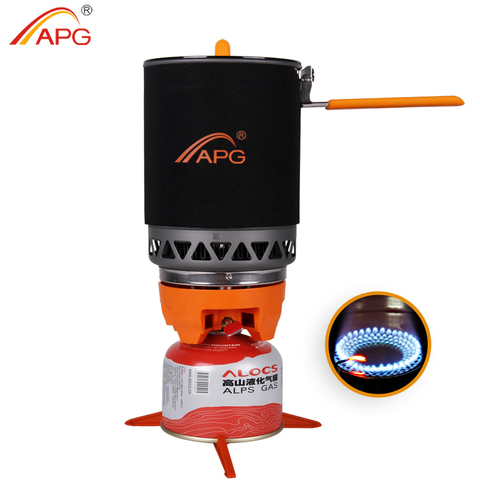 APG-estufa de gas portátil para acampar, quemadores de propano y butano, 1600ml ► Foto 1/6