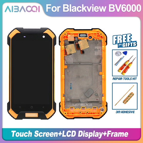 Nueva pantalla táctil Original de 4,7 pulgadas + pantalla LCD 1280X720 + reemplazo de montaje de marco para Blackview BV6000/BV6000s Android 7,0 ► Foto 1/3