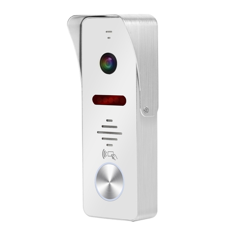 HomeFong-timbre con Panel de llamada con cable para videoportero, RFID, tarjeta IC, desbloqueo, 130 grados, 1080P, aleación de aluminio, visión nocturna infrarroja ► Foto 1/6