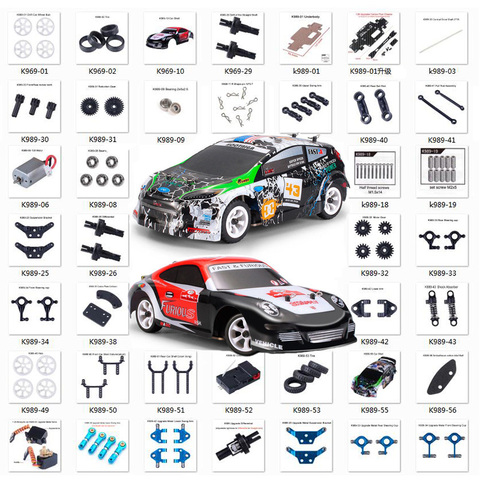 Wltoys-piezas de repuesto de coche teledirigido Mosquito, escala 1:28, K989, K969, accesorios originales, cubierta de carcasa de PVC a prueba de explosiones ► Foto 1/6