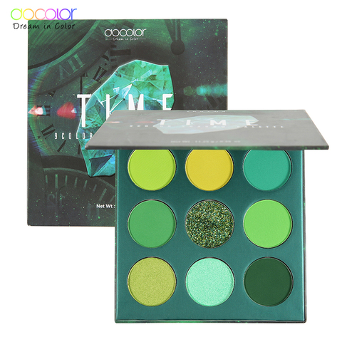 Docolor-paleta de belleza para sombra de ojos, 9 colores, maquillaje en polvo mate brillante, paleta de sombra de ojos resistente al agua, cosmético pigmentado ► Foto 1/6