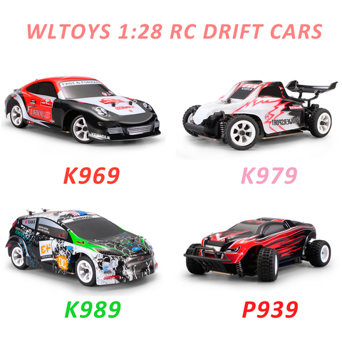 Wltoys-coche de carreras teledirigido 1:28 RTR 2,4G 4WD 4 canales, coche de carreras K969/K989 a Control remoto, 30 KM/H ► Foto 1/6