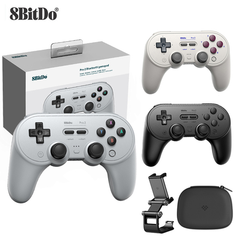 8Bitdo Pro 2 Bluetooth Mando para juegos para interruptor PC macOS Android vapor para Raspberry Pi para Nintendo interruptor controlador de juego ► Foto 1/6