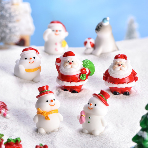 Adornos de resina C = hristmas, adornos de Panda, conejo, muñeco de nieve, Papá Noel, muñecos de nieve en todas las formas y tamaños ► Foto 1/5