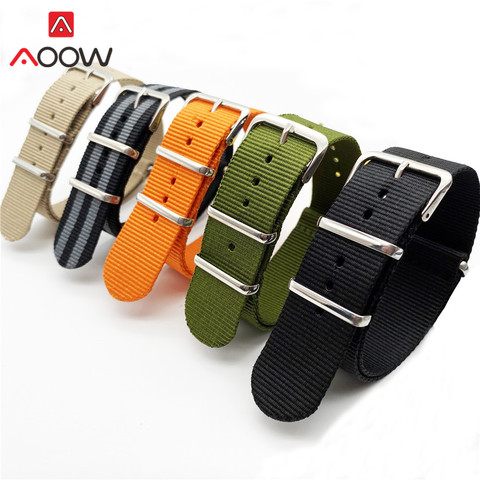 18mm, 20mm, 22mm de alta calidad de Nylon NATO Correa ZULU correa de lona de las mujeres de los hombres reemplazar pulsera reloj banda accesorios para DW ► Foto 1/6