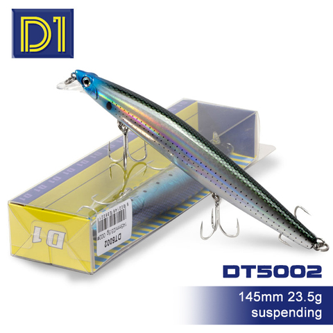 D1 silencioso asesino pececillo suspendido señuelos para pesca de carpas 3 145mm y 23,5g accesorios de pesca cebo duro bajo Wobblers Crankbait ► Foto 1/6