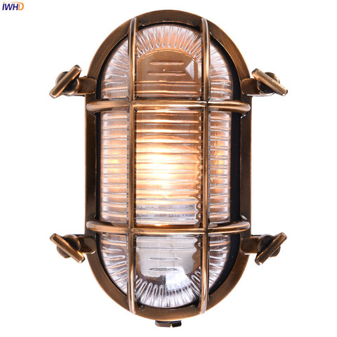 IWHD-Lámpara de pared Industrial para exteriores, luz LED impermeable IP44 para Loft, porche, balcón y jardín, iluminación exterior ► Foto 1/6