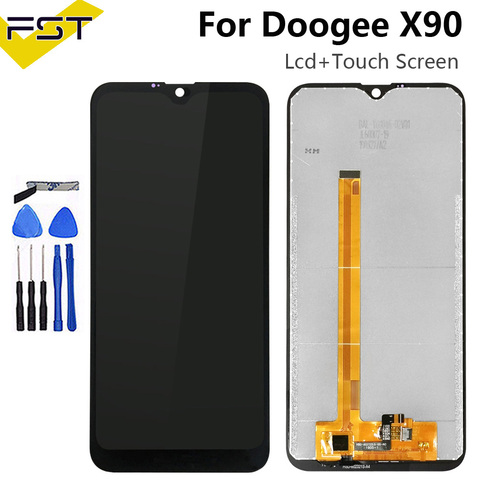 6,1 'por Doogee X90 pantalla LCD y montaje de digitalizador con pantalla táctil reparación de piezas con herramientas + adhesivo para Doogee Y8C y8c lcd ► Foto 1/4