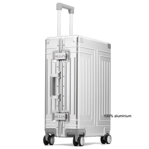 Carrylove-maleta de aluminio con ruedas de 20 