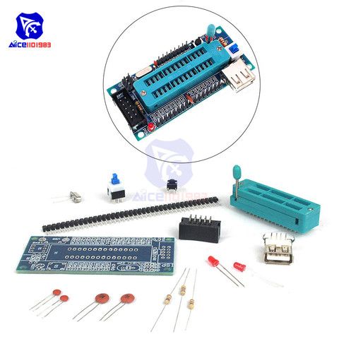 Venta caliente Kit de bricolaje ATmega8 ATmega48 AVR sistema mínimo Placa de desarrollo miniatura Mini piezas de Suite electrónica sin Chip ► Foto 1/6