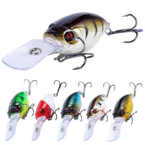 Señuelos de Pesca Crankbait Wobblers ojos 3D 7,5 cm 11,5g, señuelo duro de bajo de plástico Artificial, señuelo duro Minnow Pesca equipo de Pesca de carpa ► Foto 1/6