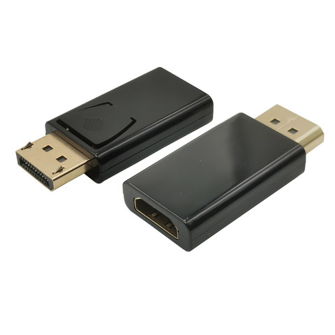 Adaptador de DP a HDMI DisplayPort a HDMI puerto de pantalla hombre mujer adaptador/convertidor de Cable de Audio y Video conector para HDTV PC ► Foto 1/1