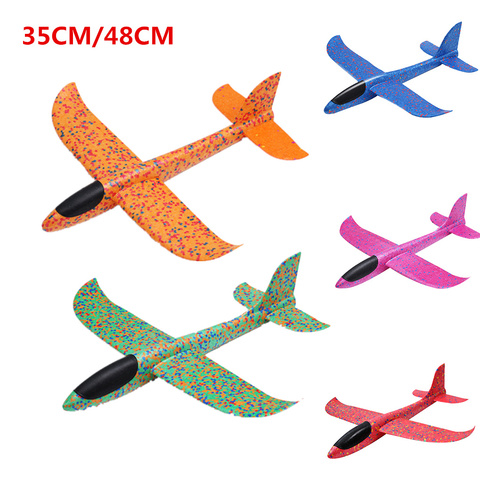 Aviones de juguetes de planeador volador para niños, modelo Avión de espuma, Juguetes Divertidos para exteriores, 48CM/35CM, 2022 ► Foto 1/6