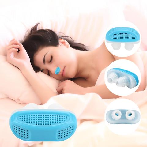 Dilatadores nasales Anti ronquidos Dilatador Nasal Stop Snoring nariz Clip Snore alivio nariz dispositivo Anti ronquido purificador de aire ayuda para el sueño ► Foto 1/6