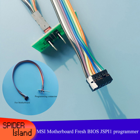 Adaptador de eliminación de chip libre para placa base MSI BIOS, Cable de máquina parpadeante, programador JSPI1 para guardar ladrillo, Kit de BIOS fresco ► Foto 1/6