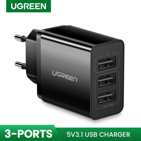 UGREEN-cargador USB rápido para iPhone Xs X 8 7, cargador de pared para Samsung, Xiaomi, Huawei, Adaptador europeo ► Foto 1/6