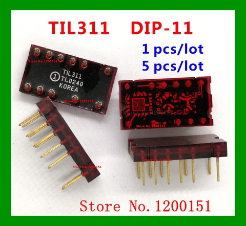 Pantalla de encapsulación TIL311 DIP-11 HEXADECIMAL con T1L311 ► Foto 1/2