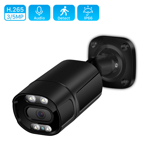 5MP Color Visión Nocturna cámara IP al aire libre 1080P POE impermeable de dos vías de Audio Cámara POE IP Ai humanos de detección de vmeyesuper de Vista Remota ► Foto 1/6