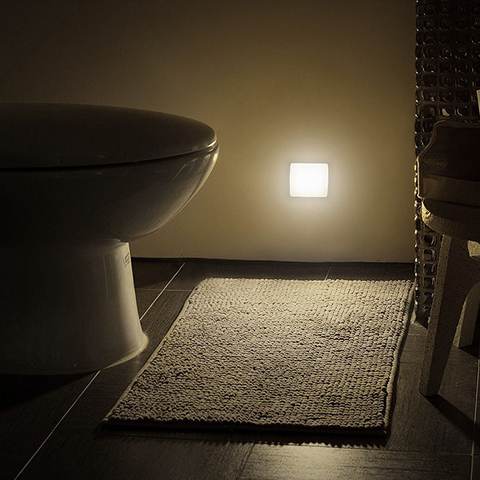 Nueva luz nocturna con Sensor de movimiento inteligente, lámpara de noche a pilas para WC, cabecera para habitación, pasillo, baño DA A1 ► Foto 1/6