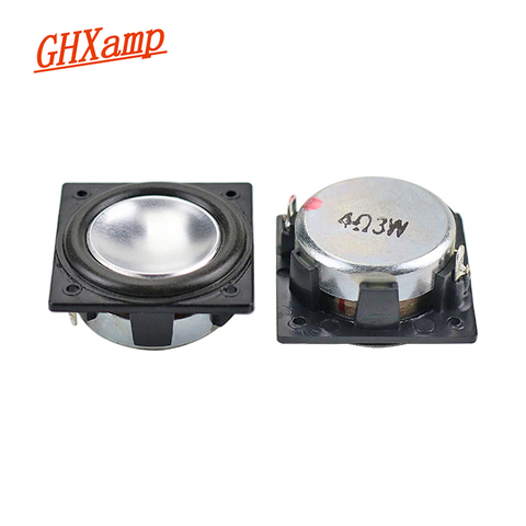 GHXAMP-minialtavoz cuadrado de aluminio, altavoz de neodimio de 32MM x 32MM, rango completo, 3W, 1,25 pulgadas, con Bluetooth, 2 uds. ► Foto 1/6