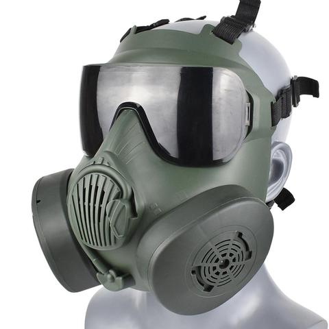 Máscara táctica Airsoft con ventilador, mascarilla con ventilación, función de niebla para Airsoft, Paintball, Cosplay de Halloween ► Foto 1/6