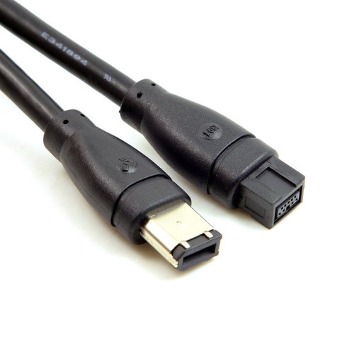 9 PIN / 6 PIN BETA FireWire 800 - FireWire 400-9-6 Cable IEEE 1394B 1,8 m 6FT 180cm negro de 3m y 5m ► Foto 1/3