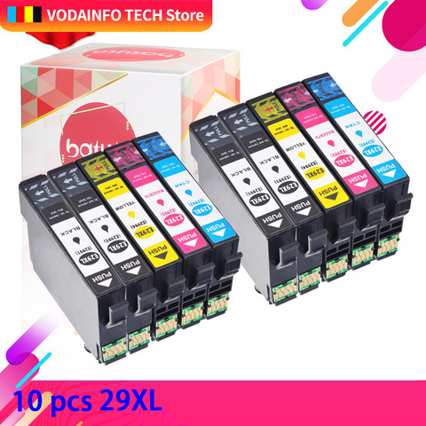 10pk cartucho de tinta con duró viruta Compatible para Epson XP-235 XP-432 XP-342 XP-335 XP-332 XP-245 XP-435 XP-442 XP-345 XP-247 ► Foto 1/6