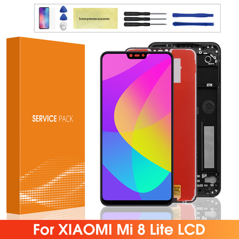 Pantalla LCD táctil para teléfono móvil Xiaomi, pantalla de cristal líquido con digitalizador para Xiaomi Mi8 Lite, Mi 8 Lite, Mi 8X, con marco, original ► Foto 1/6