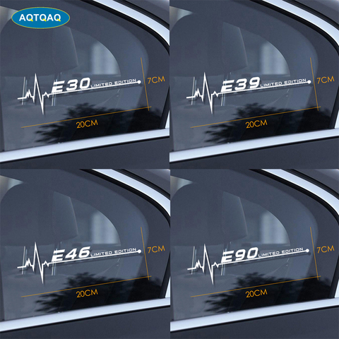 Pegatinas para ventana lateral de coche, 1 Uds., para BMW E28, E30, E34, E36, E39, E46, E53, E60, E61, E62, E70, E87, E90, E91, E92, E93 ► Foto 1/6
