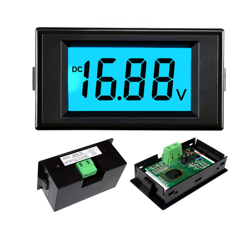 Voltímetro de CC de D69-30, pantalla digital LCD, instrumento de prueba de voltaje, 12V24V48V72V, control de batería para vehículo eléctrico ► Foto 1/6