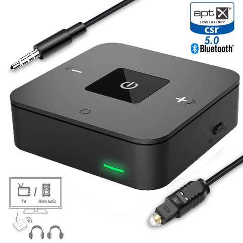 Aptx LL-receptor y transmisor de Audio, Bluetooth 5,0, RCA 3,5mm, AUX Spdif, adaptador inalámbrico estéreo, Dongle USB para auriculares, TV, PC, Coche ► Foto 1/6