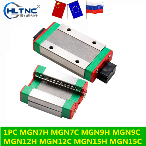 MGN7H MGN7C MGN9H MGN9C MGN12H MGN12C MGN15H MGN15C transporte bloque para MGN9 MGN12 MGN15 guía lineal/3d impresora pieza CNC ► Foto 1/6