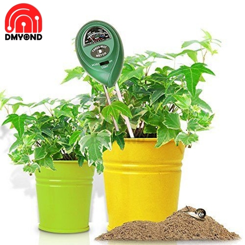 Medidor de humedad del suelo 3 en 1, medidor de PH, acidez, humedad, luz solar, prueba de PH, plantas de jardín, probador de flores húmedas, Detector de jardinería ► Foto 1/6