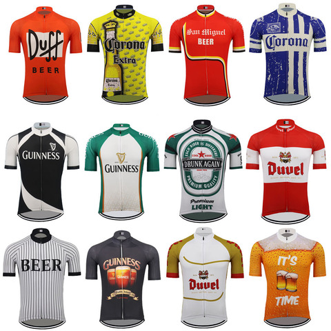 Jersey de manga corta para ciclismo y ciclismo con múltiples opciones de cerveza para hombre, ropa de ciclismo de triatlón, ropa de ciclismo, jersey mtb ► Foto 1/6